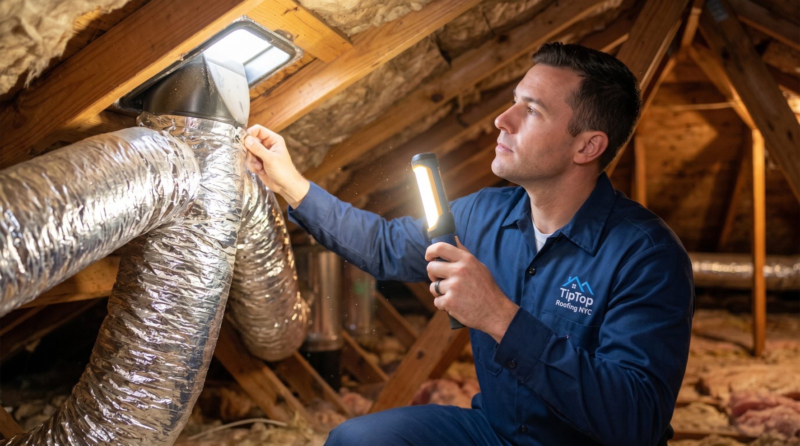 attic venting installation in Brooklyn