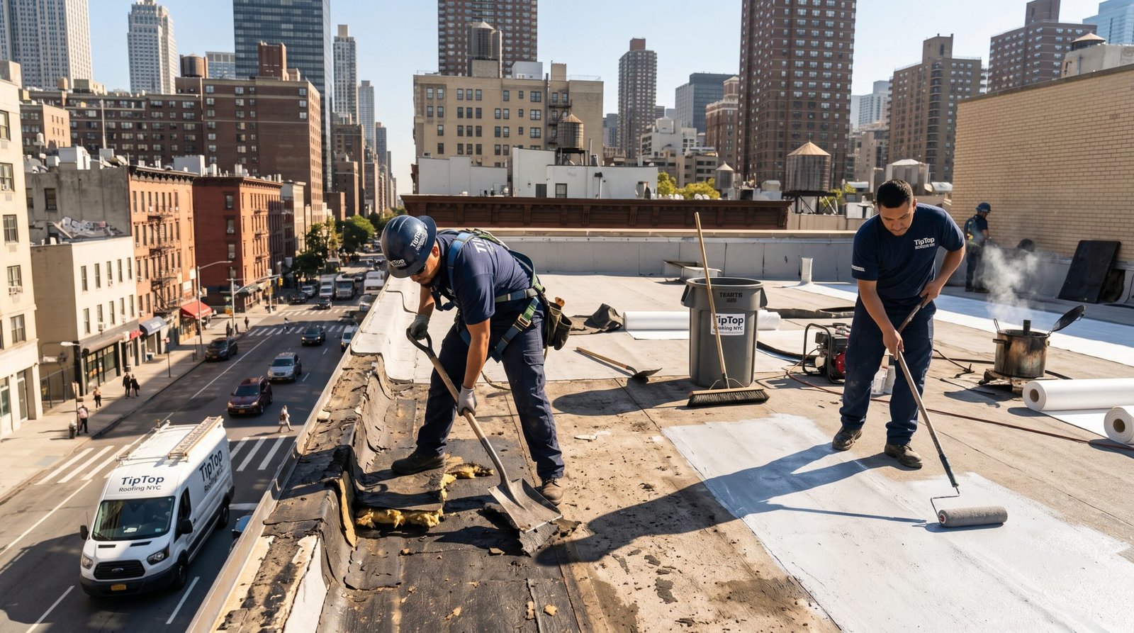 flat roofing in Manhattan
